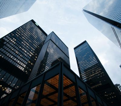 Business towers in business districs area.